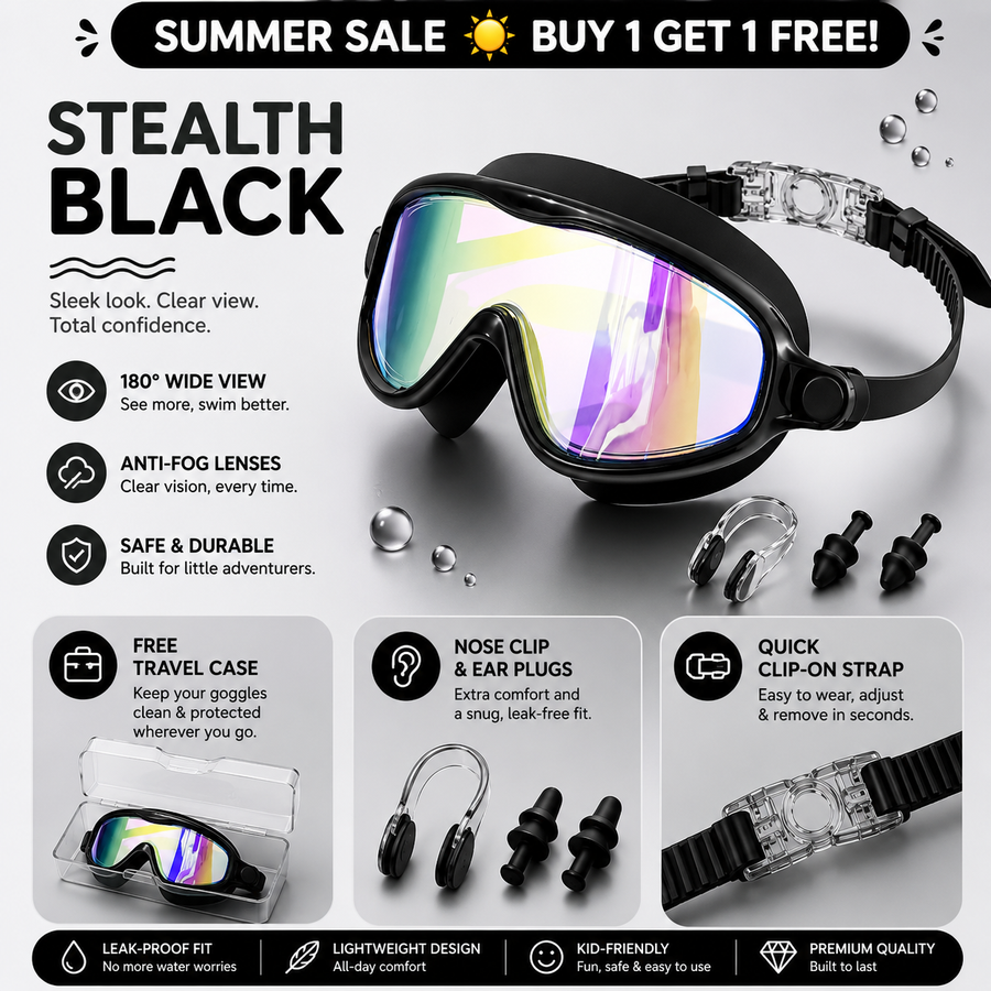 TibaSwim™ Clip-On Swim Goggles